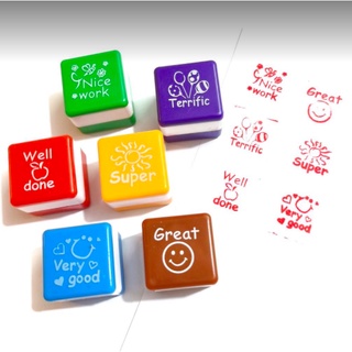 6pcs VERY GOOD STAMP FOR TEACHERS STUDENTS