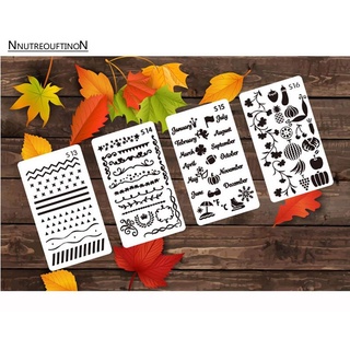 24PCS DIY Drawing Template Journal Stencils Theme Lace Ruler Children Drawing Board Painting Template