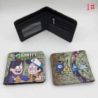 Anime Gravity Falls PU Leather Wallet Anime Short Purse