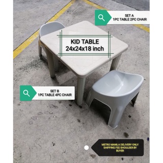 Kids table set monoblock(metromanila, sf not include)