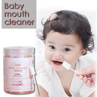 Disposable Baby Toothbrush Paper Rod Handle Tongue Cleaner Gauze Toothbrush baby oral cavity care (1)