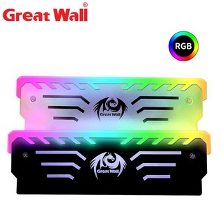 [New arrival] Great Wall CPU Cooler RGB Memory Vest Aluminum Heatsink Air Radiator 256 Automatic Light Effect RAM DDR3 DDR4 Memory Cooling