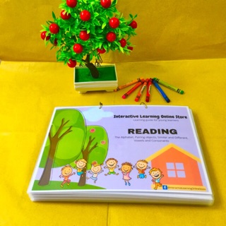 READING Interactive Learning Workbook - (Interactive Learning Binder/Quiet book)