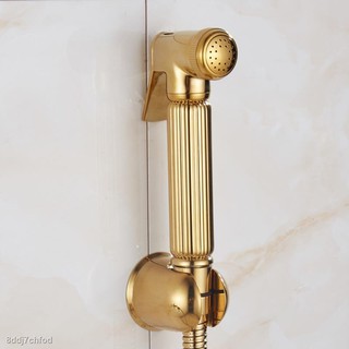 ๑▪Biggers sanitary Luxury gold-plated color copper handheld toilet bidets shower set 3pc with shower