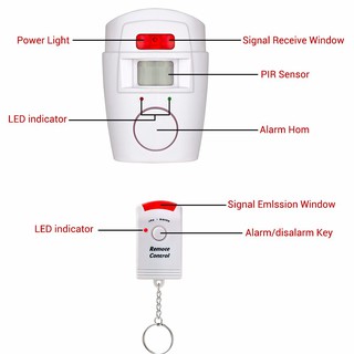 PIR Alert Infrared Sensor Anti-theft Motion Detector Alarm System Home Security (9)