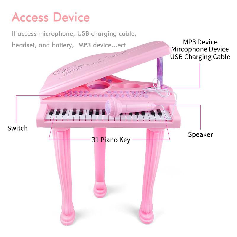 Kids Musical Piano Toy Children Early Learning Musical Electronic Keyboard (5)