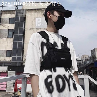 ✹✘HH Fashion Men's Multi-pocket Chest Bag Strap Vest Unisex Bag Hip Hop Streetwear Chest Bag For Men