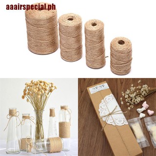 【Special】Natural Hemp Linen Cord Twisted Burlap Jute Twine Rope String DIY Craft Decor