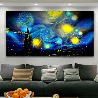 Starry Night"Diamond Embroidery,Full,5D,DIY,Diamond Painting,Cross Stitch Home Decoration