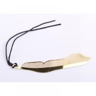 Hot 2X Cute Gold Plated Metal Hollow Animal Feather Book Paper Reading Bookmark (2)