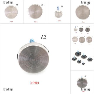 Good quality New 8 Pcs Stainless Steel Cap Cover Decorative Mirror Screws