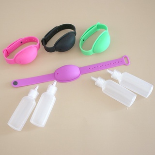 ◘┅♠HOT Wristband Hand Dispenser Refillable Silicone Bracelet for Hand Washing (1)