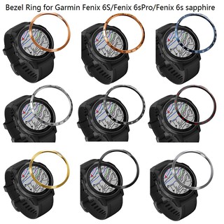 For Garmin Fenix 6S/Fenix 6S Pro/Fenix 6S sapphire Bezel Ring Watch Adhesive Cover Stainless Steel