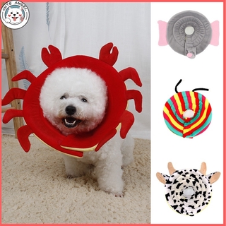 Elizabeth Circle Pet Elizabeth Cone E-Collar Dog Collar Cone Adjustable Pet Recovery Collar Halloween