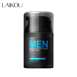 LAIKOU Men Hyaluronic Acid Face Cream Oil-Control Lift Anti-Wrinkle Firming Shrink Pores Acne Day Cream 50g Men Facial Cream