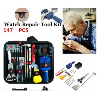 147pcs. Watch Repair Kit Professional Spring Bar Tool Set, Watch Band Link Pin