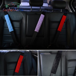 SuperAuto Car Seat Belts Covers Plush Auto Padding Cushion Cover Interior Automobiles Shoulder Seat Belt for Kids Woman Safety Accessories