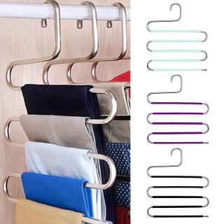 Multifunctional Trouser Rack Clothing Hanger Stainless Steel Non-Slip Multi Layer Pants Rack FHR (1)