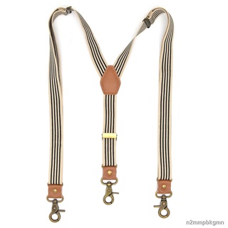 ◎△Retro Suspender Men Fashion Suspenders Hook style Elastic Adjustable Suspensorio Bretelles Tirante