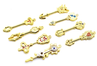 Fairy tail keychain Exquisite alloy lucy xingling key set Constellation key35Set off-the-Shelf (7)