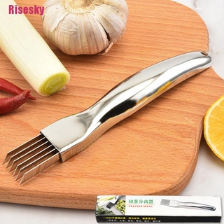 Risesky| Stainless Steel Scallion Spring Onion Vegetable Shredder Slicer Cutter Gadget