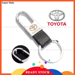 Toyota New Car Logo Keychain Leather Strap Keyring Keychain Key Chain Ring Key Fob