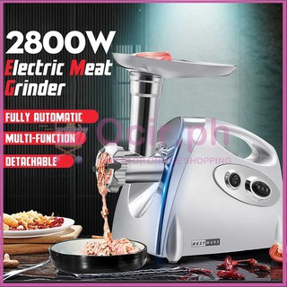 Electric Meat Grinders Stainless Steel Powerful Electric Grinder Sausage Stuffer Meat Mincer Slicer