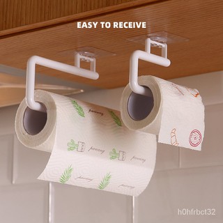 Kitchen Paper Roll Holder Towel Hanger Rack Bar Cabinet Rag Hanging Holder Bathroom Organizer Shelf
