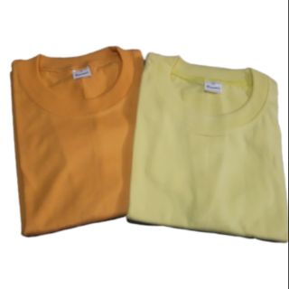 Plain Round Neck Shirt for Adults Mustard / Canary Yellow