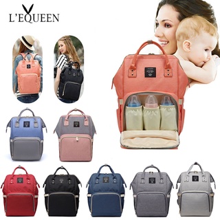 Lequeen Fashion Mummy Maternity Nappy Bag Large Capacity Nappy Bag Travel Backpack Nursing Bag for