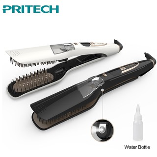 Pritech Steam Hair Straightener Flat Iron Ceramic Comb Care