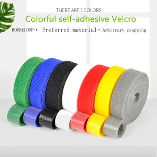 Multicolor 1cm Wide Velcro Fastener Tape Velcros Hook and Loop Tape Cable Ties Sewing Accessories