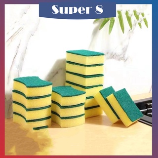 SUPER8 Dishwashing Sponge Block Magic Sponge waist type