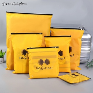 [24Hs Delivery] Butterfly Yellow Thicken Matte PEVA Ziplock Plastic Bag Plastik Pouch Organizer Bag Gift packaging Toileteries Travel Bag Clothes Organizatio