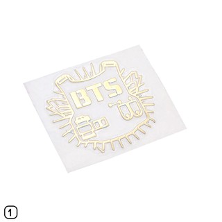 1pcs BTS Anti-Radiation Sticker Phone Boys Decor Gold Bangtan (2)