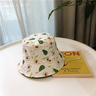 EXPEN Two Side Dog Fruit Print Avocado Strawberry Sun Hats (6)