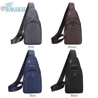 ♡NAREBIG♡Vintage Solid Color Men Oxford Cloth Zip Crossbody Bags (2)