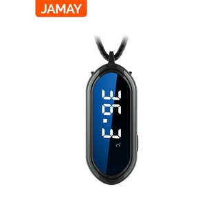❤JAMAY Mini Personal Wearable Air Purifier ionizer Necklace F9 Negative Ion with Temperature and hum