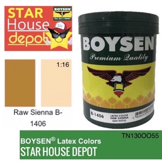 BOYSEN B1406 Latex Colors Raw Sienna 1Liter