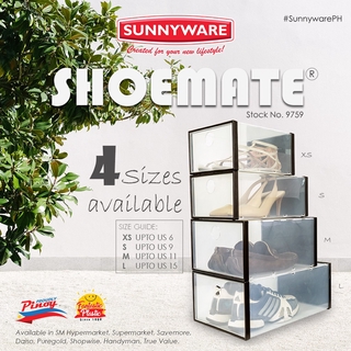 12 pcs Sunnyware 9759-L Shoemate large US size 14 shoe box | shoe mate shoebox organizer