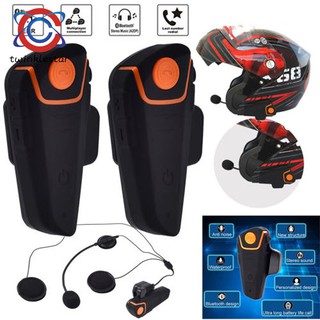 1/2Pcs Bluetooth Motorcycle Helmet Intercom Interphone 2.5mm/3.5mm Audio for Walkie Talkie MP3 GPS (5)