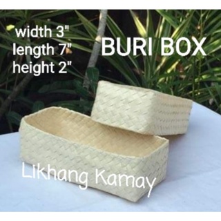 gift box☾☼Likhang Kamay Native Buri Box 3x7x2 NEW