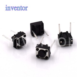 20Pcs Tactile Switch Momentary Tact 6x6*4.3/5/6/7/8/9/10mm 6*6*4.3mm 5mm 6mm 7mm 8mm 9mm 10mm Middle pin 2pins