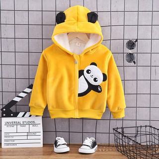 0-5Y Baby Boy Girl Long Sleeve Cartoon Animal Print Hoodie Jacket Outerwear (2)