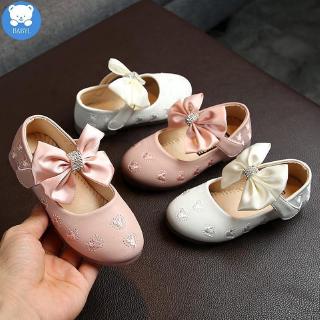 BABYL COD Baby Girl Shoes Korean Girl Cartoon Floral Princess Bow Shoes