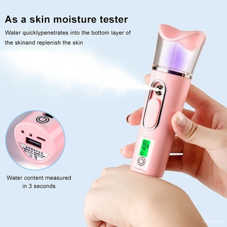 3 IN 1 Portable Facial Steamer Skin Test Nano Mister 30ML Spray Face Mist Sprayer Deep Hydrating USB