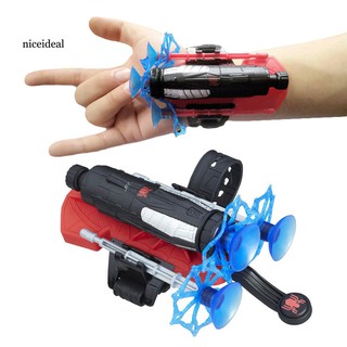 ✲Nd Spider Man Wrist Spinning Web Launcher with Missiles Pretend Play Kids Toy