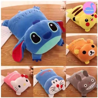 leileishop COD Arrival 2 in 1 Character Pillow Blanket