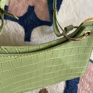 Lime Green Baguette Bag (3)