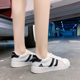 Adidas Breathable Women's Sports Shoes Casual Simple Wild Student Shell-toe White Shoes Fashion Snea (5)